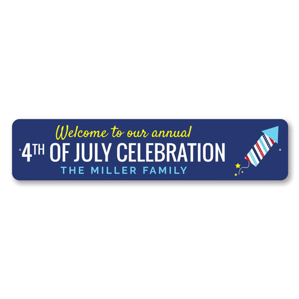 Lizton Sign Shop, Inc Annual 4Th Of July Custom Aluminum Sign